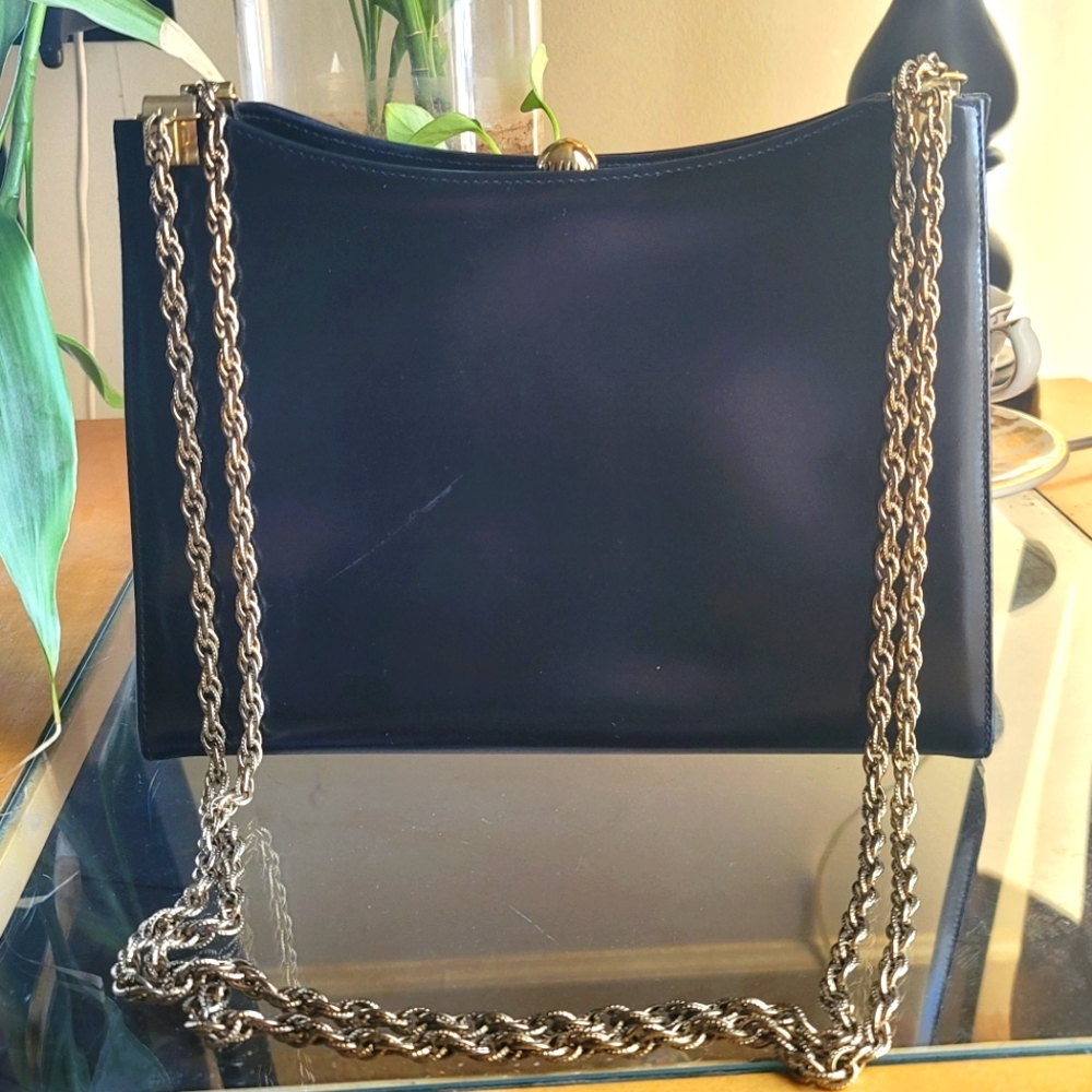 Vintage Dolan Black Leather Handbag